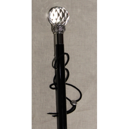 Long shoehorn, ‘Swarovski Crystal Ball’, silver