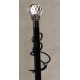 Chausse-pied long "Boule cristal Swarowski" argent
