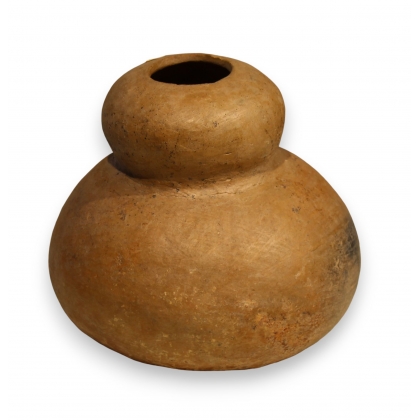 Vase précolombien en terre cuite double gourde