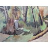 Tableau \"Chemin\" signé JANEBÉ