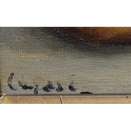 Tableau \"Nature morte aux citrons\" signé LEGAST 74