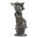 Fontaine en bronze "Putto sur un dauphin"