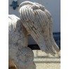 White marble ‘Chien de Fô’ sculpture by Moinat SA – Antiques and decorative items