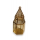 Boite hexagonale en laiton et verre