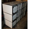 Commode USM blanche à 12 tiroirs
