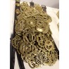 A collection of 103 brass harness fittings