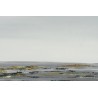 Tableau \"Lac de Bienne\" signé DENOEL