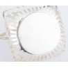 Corbeille carrée ajourée en argent 800