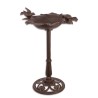 Bird bath in the shape of a vine leaf
