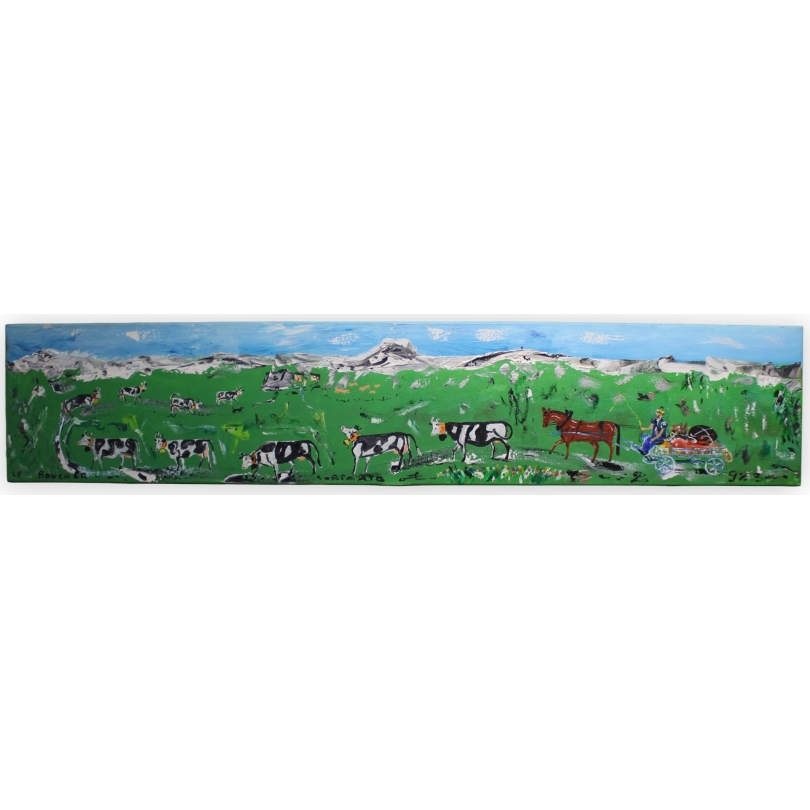 Tableau \"Poya\" signé LE BOUCHER CORPAATO