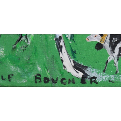 Tableau \"Poya\" signé LE BOUCHER CORPAATO
