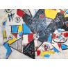 Tableau \"Abstrait\" signé N. DUMITRESCO