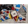 Tableau \"Abstrait\" signé N. DUMITRESCO