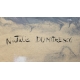 Tableau "Abstrait" signé N. DUMITRESCO