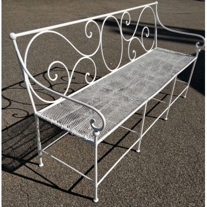  Banc vert ancien en fer forgé sur  Moinat SA  - Antiquités décoration