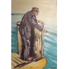 Tableau \"Pêcheur\" signé M BONJOUR