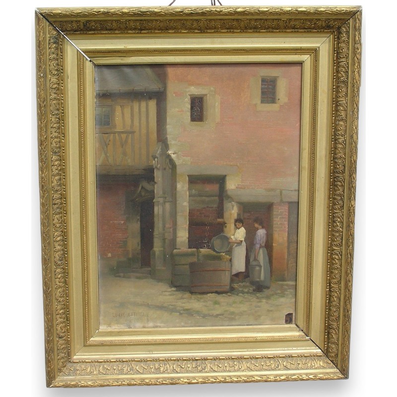 Paintings | Painting: ‘Women at the Well’. Moinat SA  – Antiques and home décor