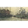 Tableau \"Paysage animé d\'Italie\" signé E. BRIANTE
