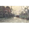 Tableau \"Paysage animé d\'Italie\" signé E. BRIANTE