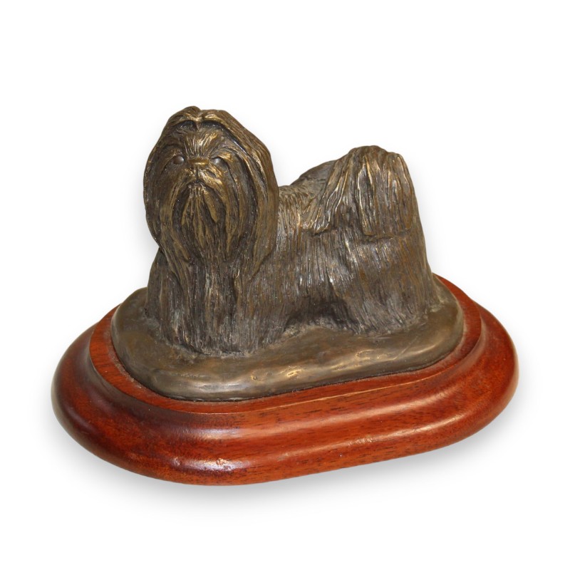 Chien "SHIH TZU" en bronze signé Douglas GRAY