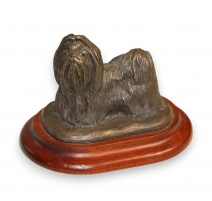 Chien "SHIH TZU" en bronze signé Douglas GRAY