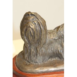 Chien "SHIH TZU" en bronze signé Douglas GRAY