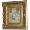 Paintings | Painting entitled ‘Finally, a serious guest’, signed GRISON. Moinat SA  – Antiques and home décor