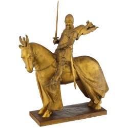 Bronze doré \"Chevalier de Vérone\" signé H. MÜLLER