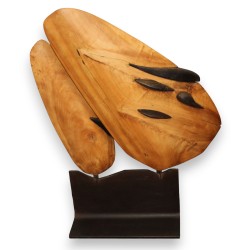 Sculpture \"2 voiles\" signée OSTOYA