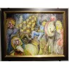 Tableau \"Caranaval\" signé BERGER