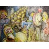 Tableau \"Caranaval\" signé BERGER