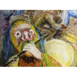Tableau \"Caranaval\" signé BERGER