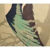 Paire de pochoirs "Rapaces" signés E. RIEDER