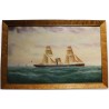 Tableau \"Marine\" signé C. HANSSON 1922