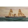 Tableau \"Marine\" signé C. HANSSON 1922