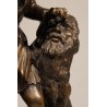 Bronze \"Michelange façonnant la tête d\'un faune\"