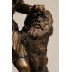 Bronze "Michelange façonnant la tête d'un faune"