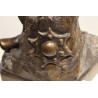 Bronze \"Michelange façonnant la tête d\'un faune\"