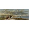 Tableau \"Fontarabia\" signé A. DUMONT 1878