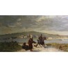Tableau \"Fontarabia\" signé A. DUMONT 1878