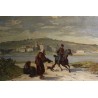 Tableau \"Fontarabia\" signé A. DUMONT 1878