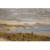 Tableau \"Fontarabia\" signé A. DUMONT 1878