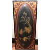 Paire de panneaux en laque chinoise