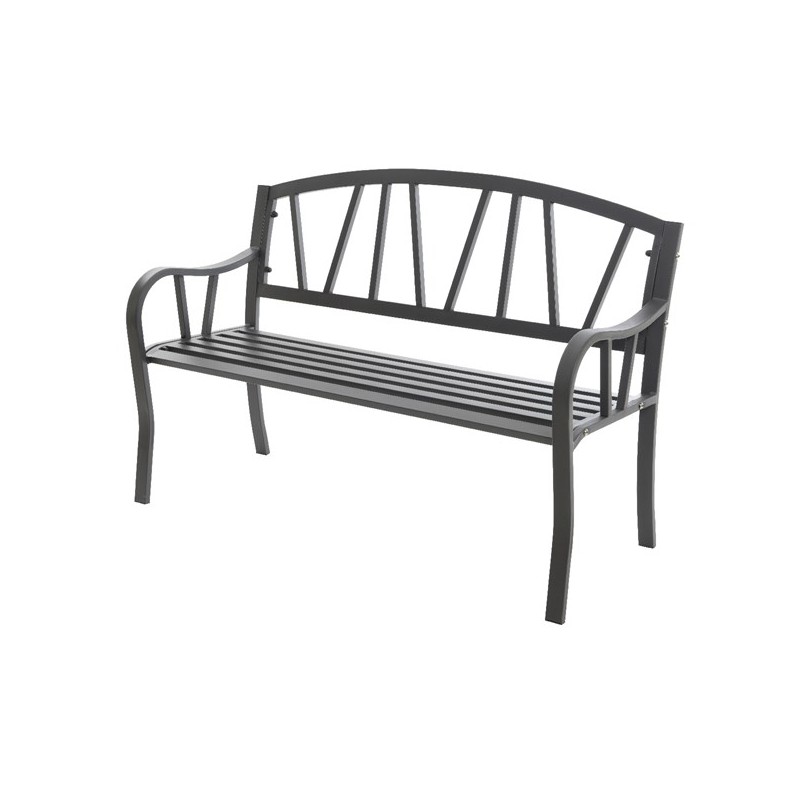 Odense garden bench in anthracite aluminium