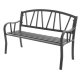 Banc de jardin Odense en aluminum anthracite