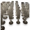 Set of 47 moulded crystal glasses