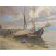 Tableau "La Rade" signée Louis BAUDIT 1926