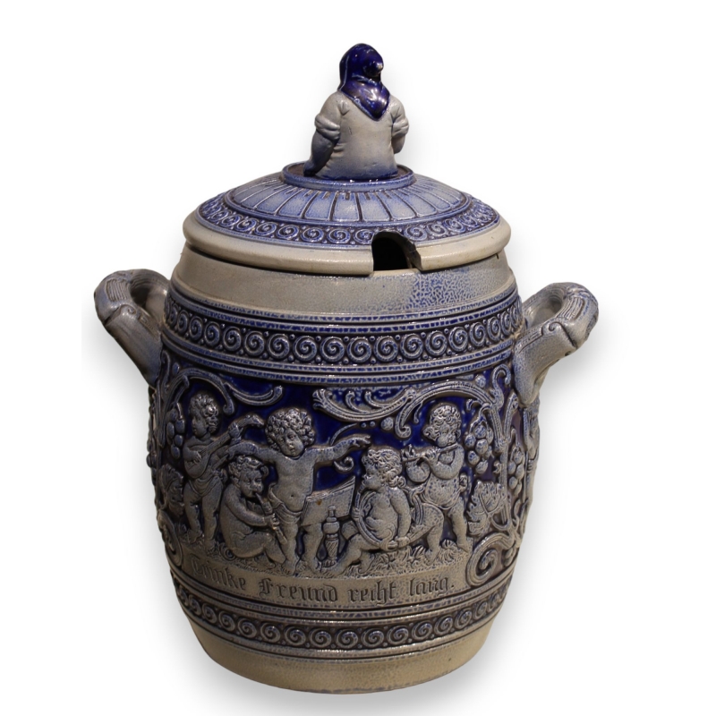 Bol à punch en grès bleu - Moinat SA - Antiquités décoration