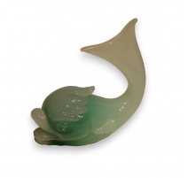 Poisson en verre de Murano vert