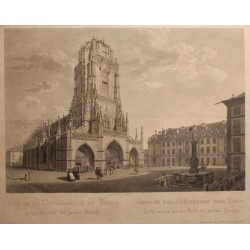 Engraving of ‘Bern Cathedral’ by G. LORY